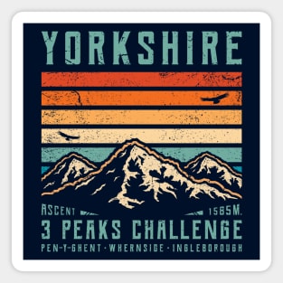 Yorkshire Three Peaks Challenge Magnet